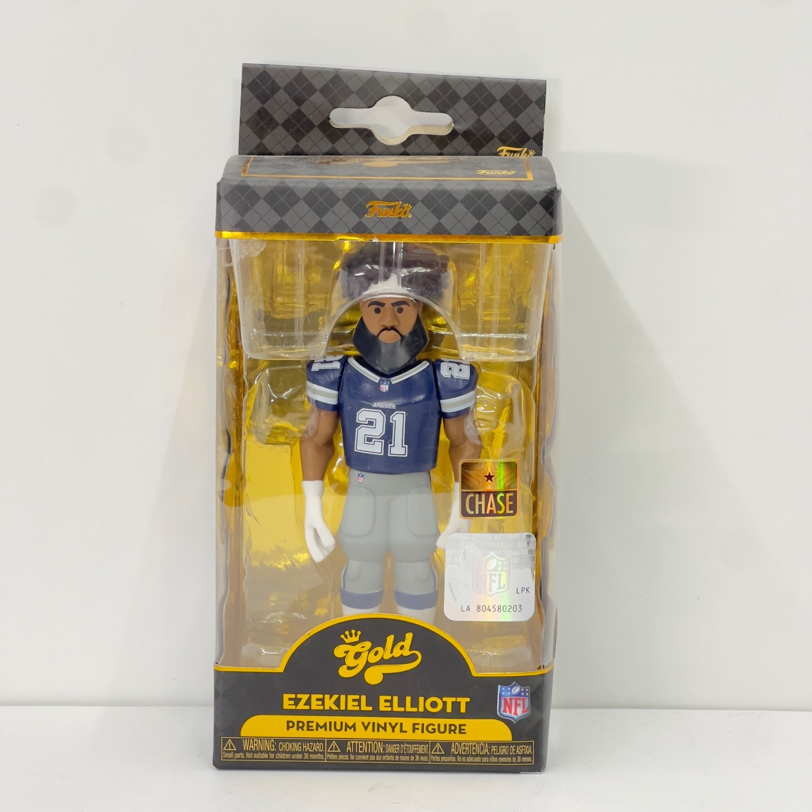 Funko Gold NFL Ezekiel Elliot- Dallas Cowboys -Chase- Blue Jersey-