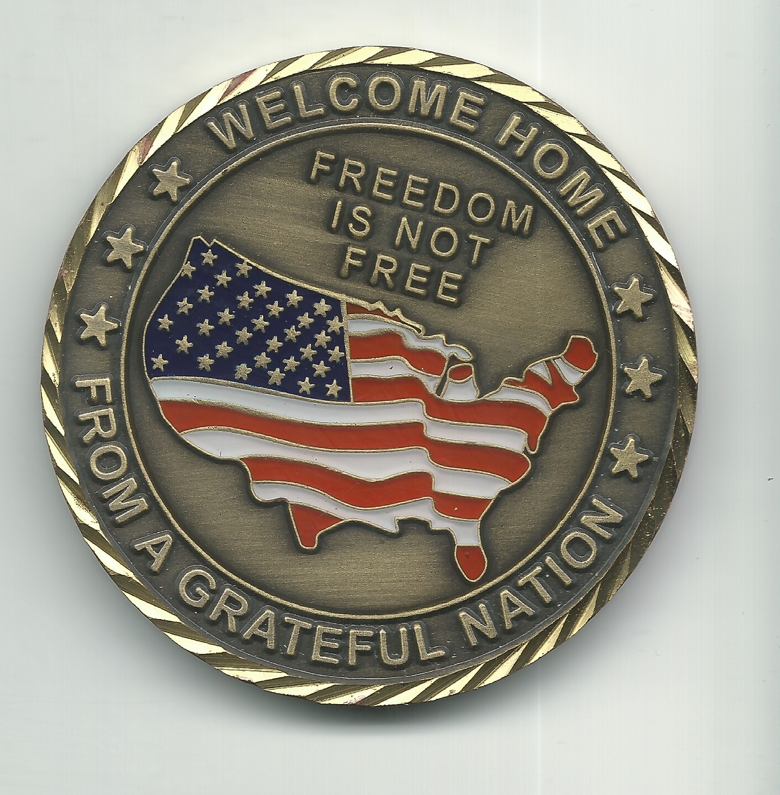 AMERICAN'S HEROES DEFENDERS OF FREEDOM CHALLENGE TOKEN-AGT201