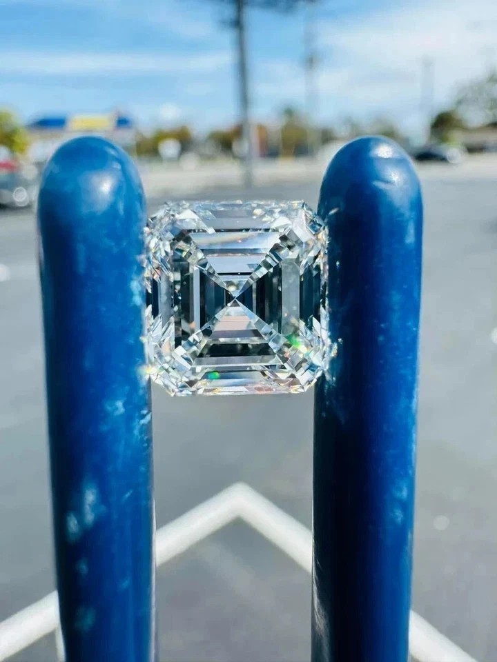 Lab Grown Natural D Color 3 Carat Asscher Cut Loose Diamond VVS1 Certified H589