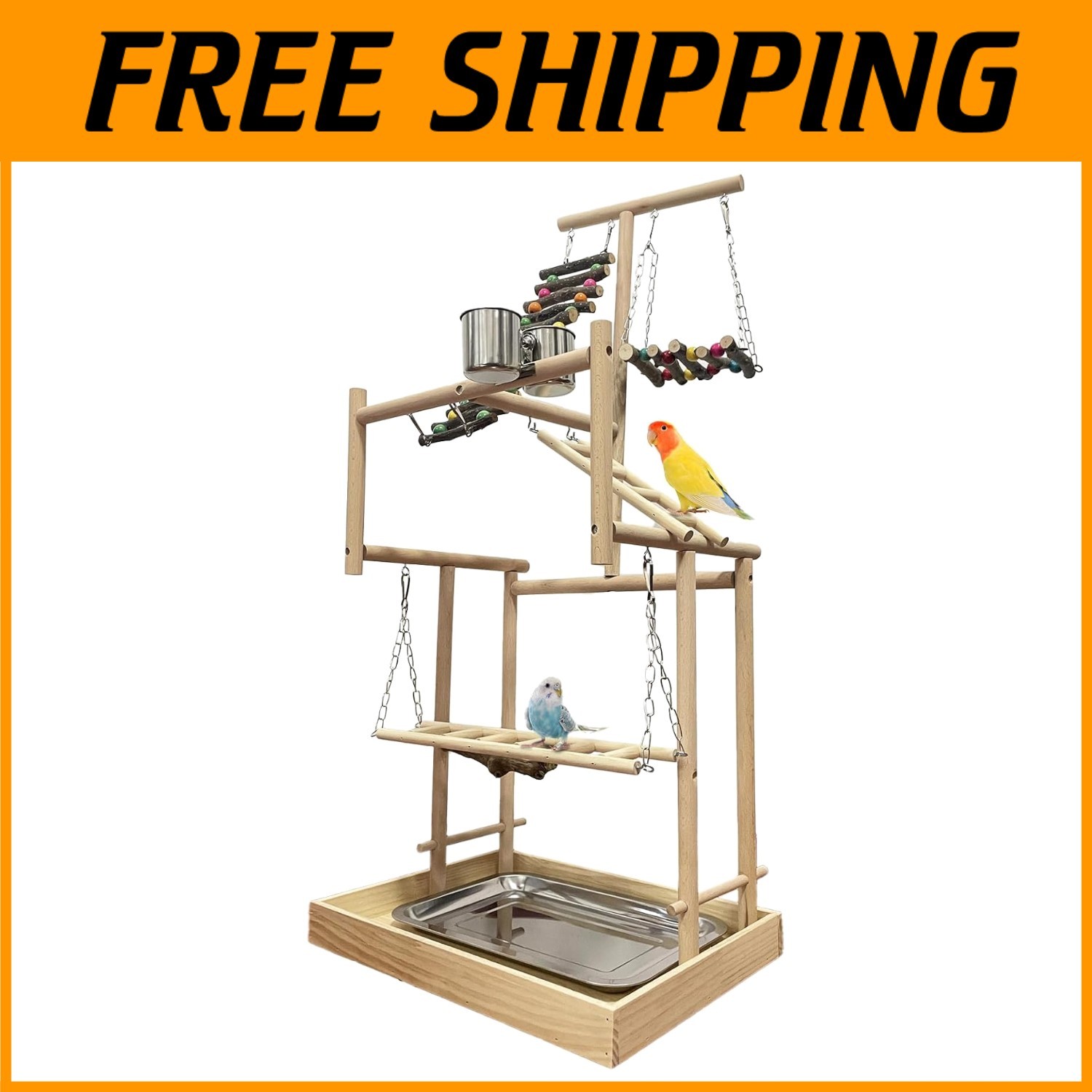Large Bird Playground Gym for Parrots