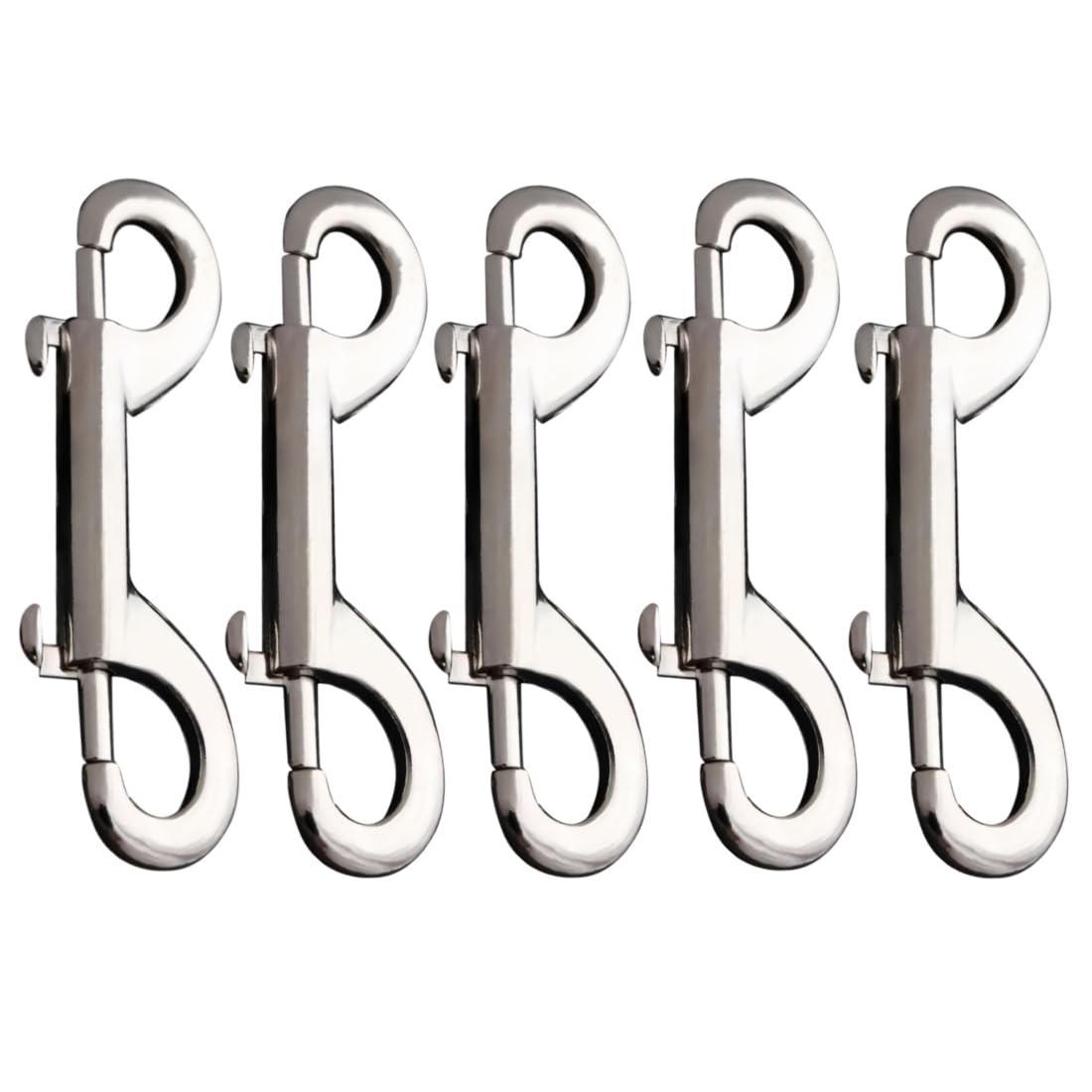 UPEYXDQR Double Ended Bolt Snap Hooks 3.5inch/88mm Zinc One Size, Silver 