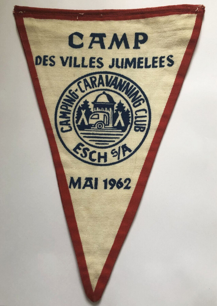 Camp Des Villes Jumelees Camping Caravanning Club Esch Sa May 1962 Pennant