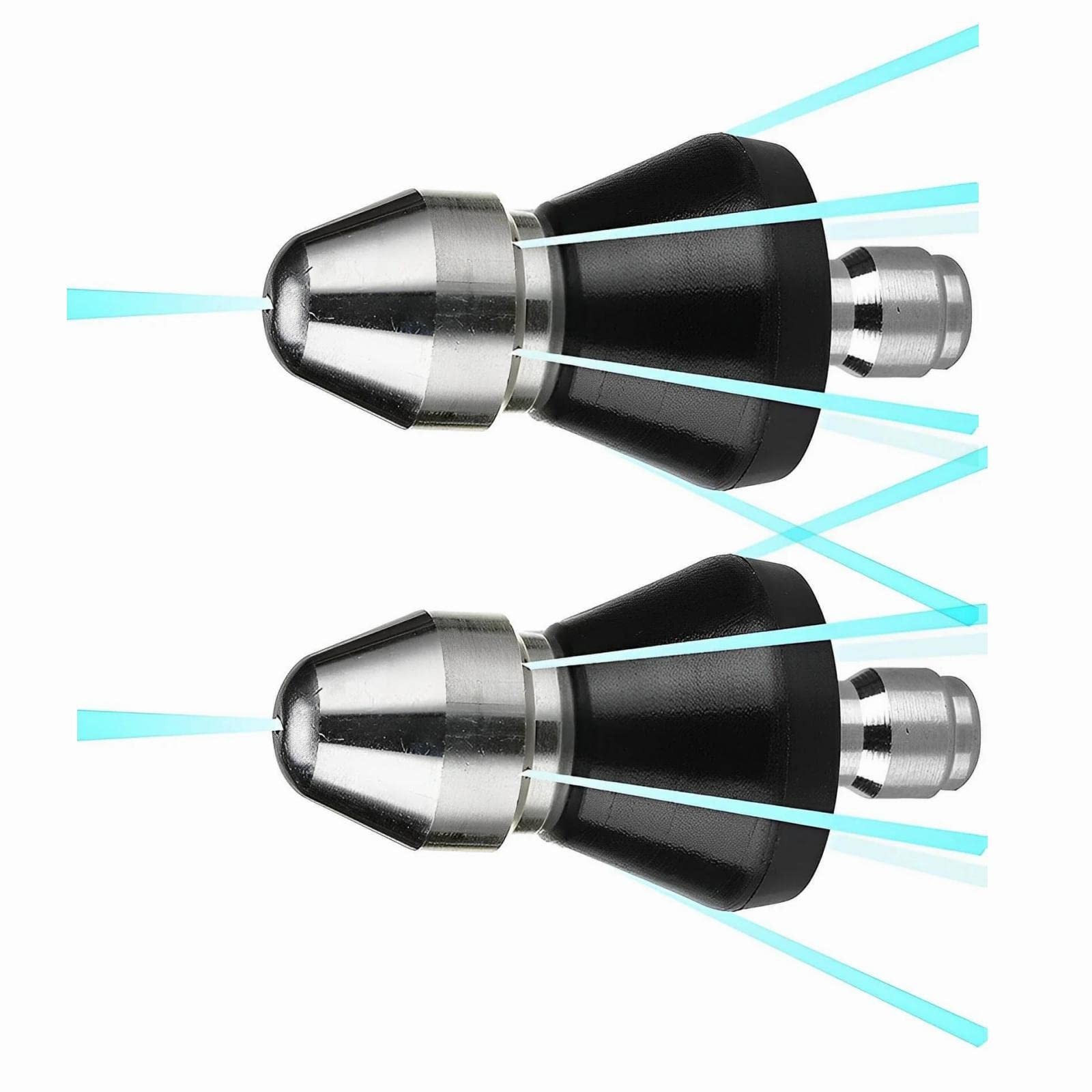 Sewer Cleaning Tool High-Pressure Nozzle, 2 Pack Jetter 2.4 inches, A 