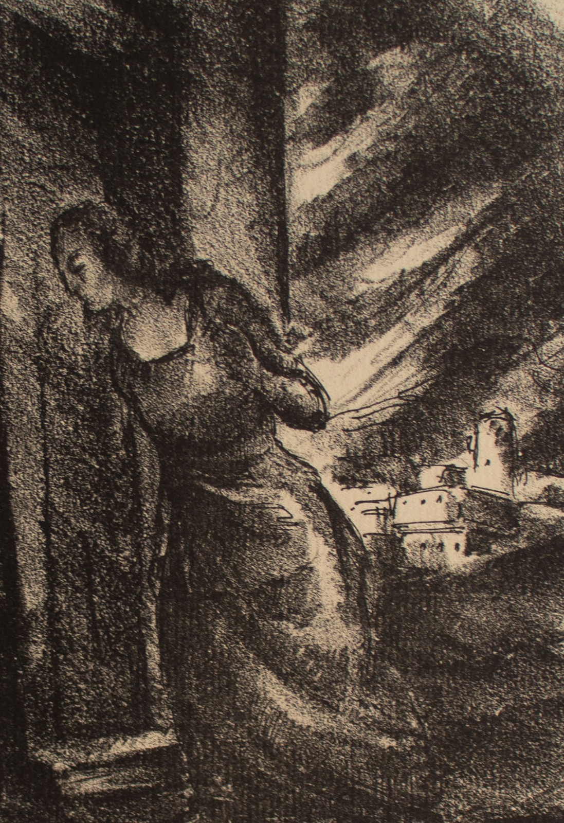 Illustration Rigoletto Verdi Opera Signed Rafaello Busoni Lithograph 1924