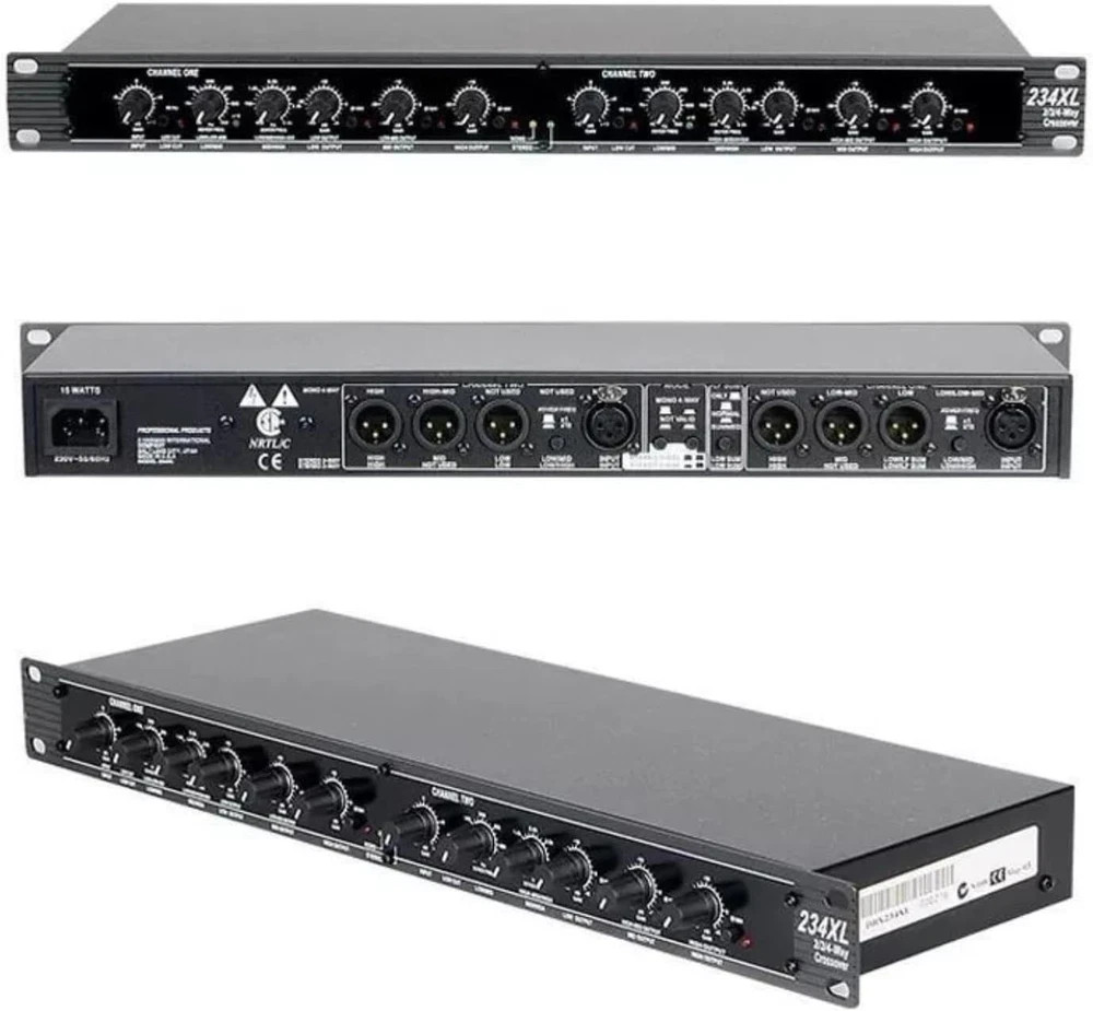 234XL Professional 4-Way Stereo Crossover for Outdoor Stage Performance