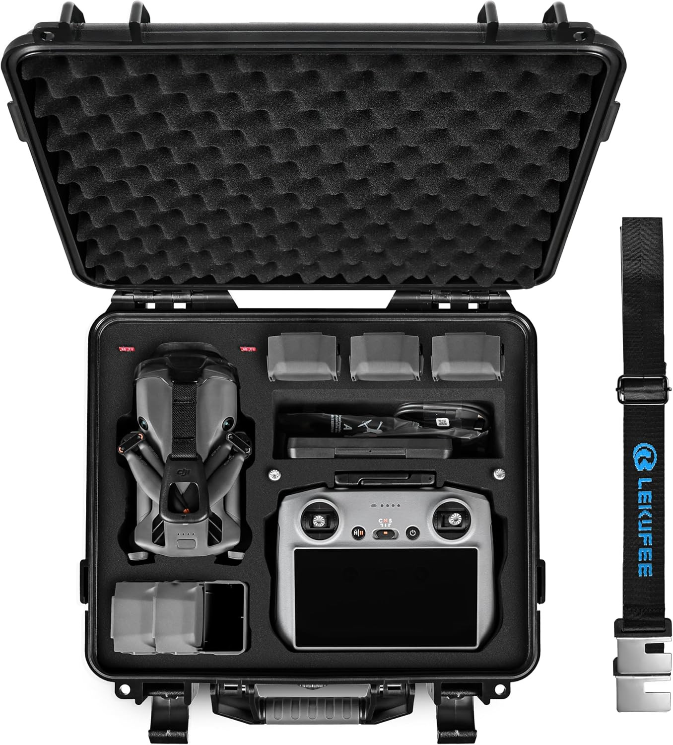 Waterproof Hard Carrying Case for DJI Mini 5 Pro Drone, Fly More Combo, DJI RC 2