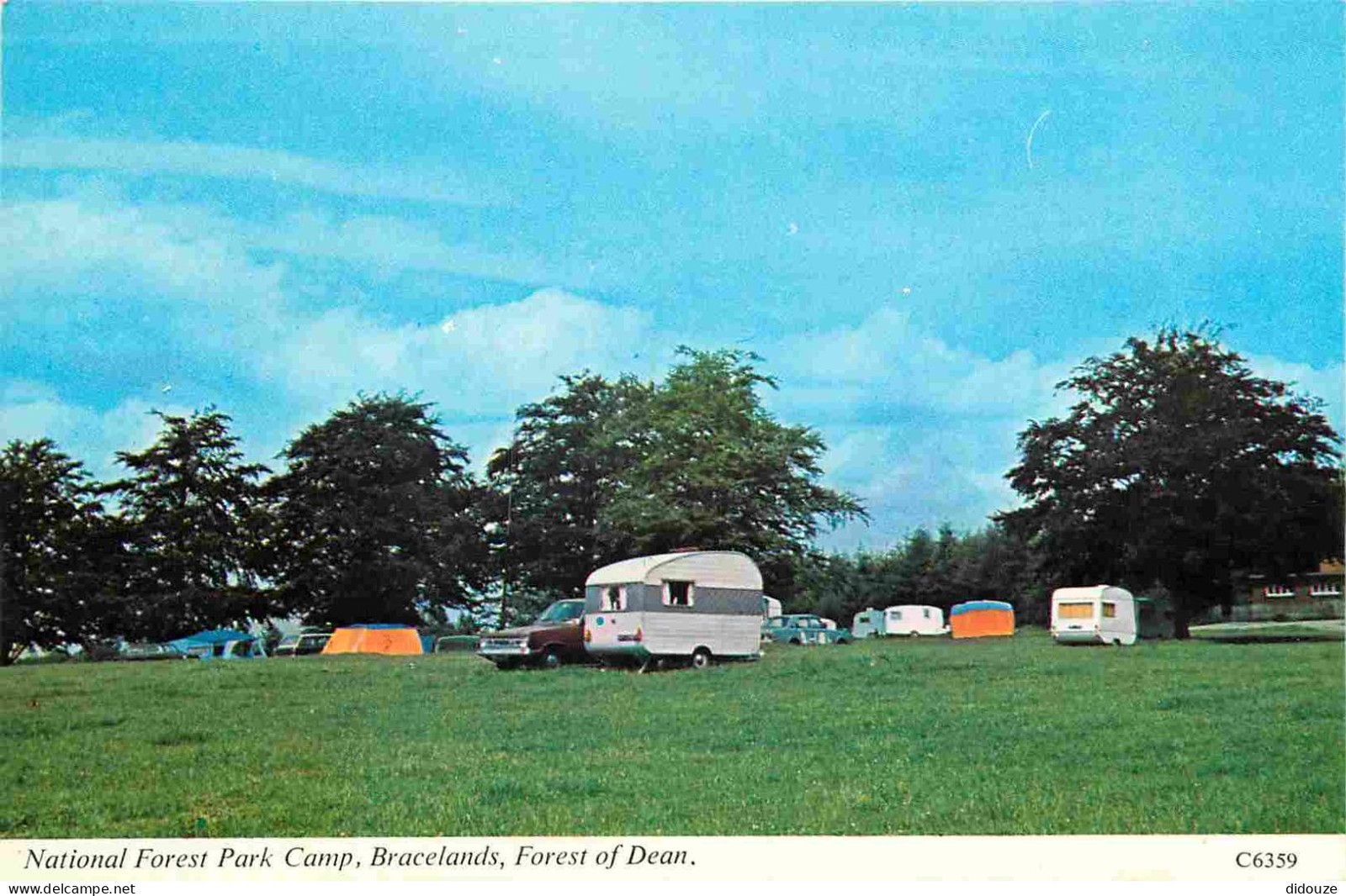 Postcard - Camping - UK - Bracelands - Forest of Dean - National F
