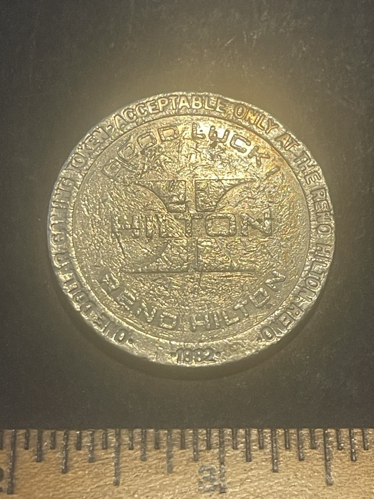 1.00 Token from the Reno Hilton Casino Reno Nevada 1982 T588