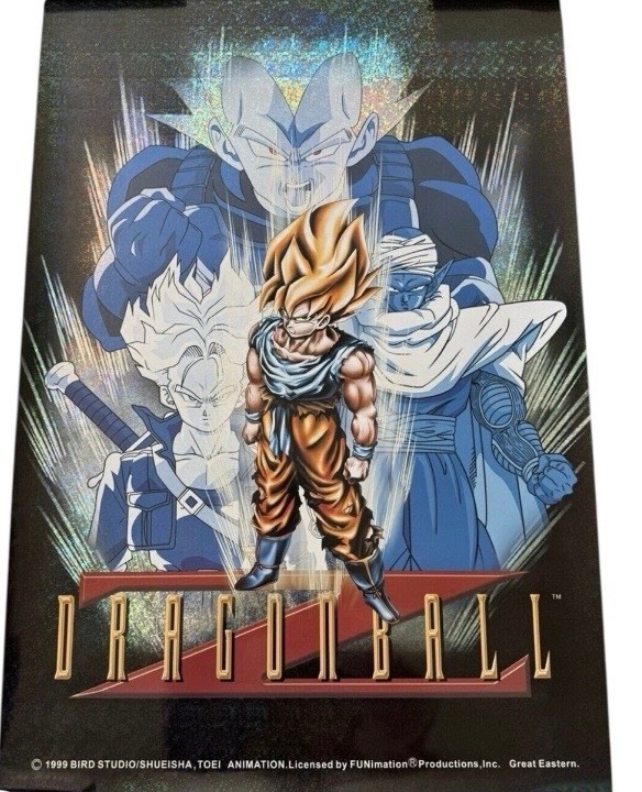 Vintage Dragon Ball Z Bird Studio Holo Poster 1999 Super Saiyan Goku 34x22 