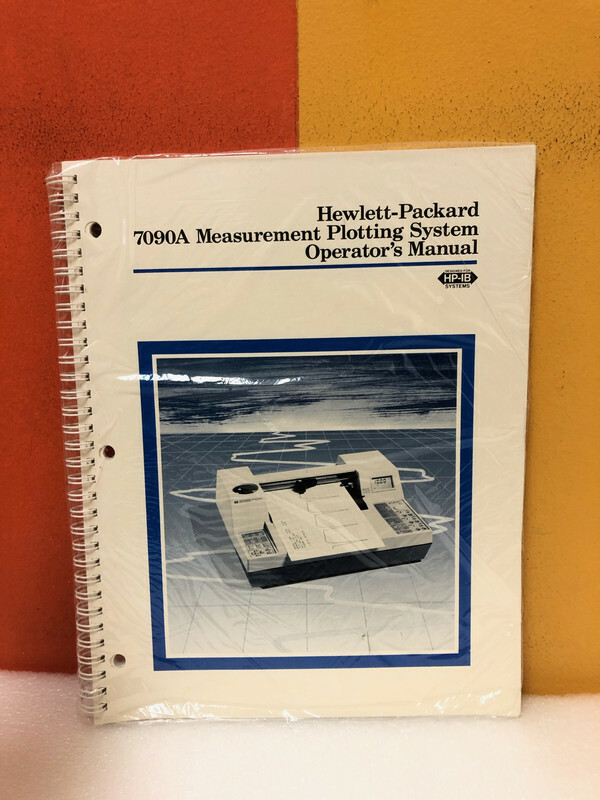 HP 07090-90002 7090A Measurement Plotting System Operator's Manual