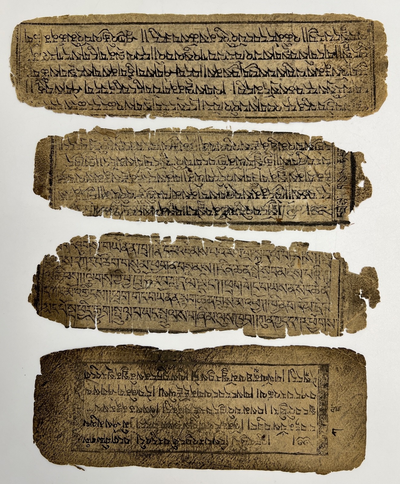 Ancient Tibetan Manuscript Sutra Prayers Rare