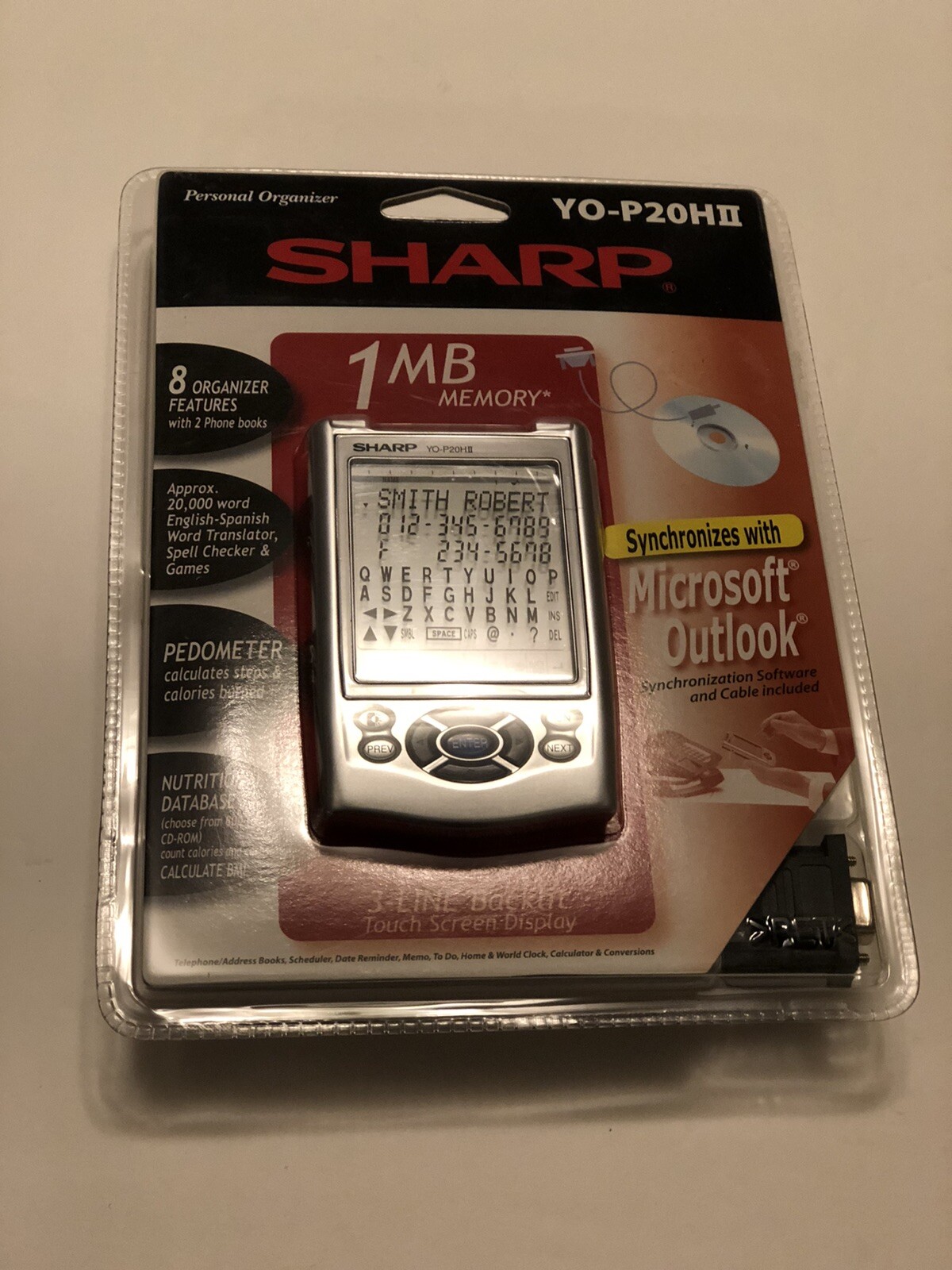 Sharp YO-P20HII 1MB Backlit Organizer Touch Screen Translator Blackjack Case PDA