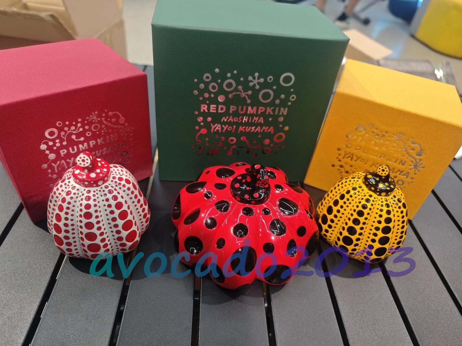 Kusama Yayoi Kusama Limited Pumpkin Resin Collectible Desktop Model Toy