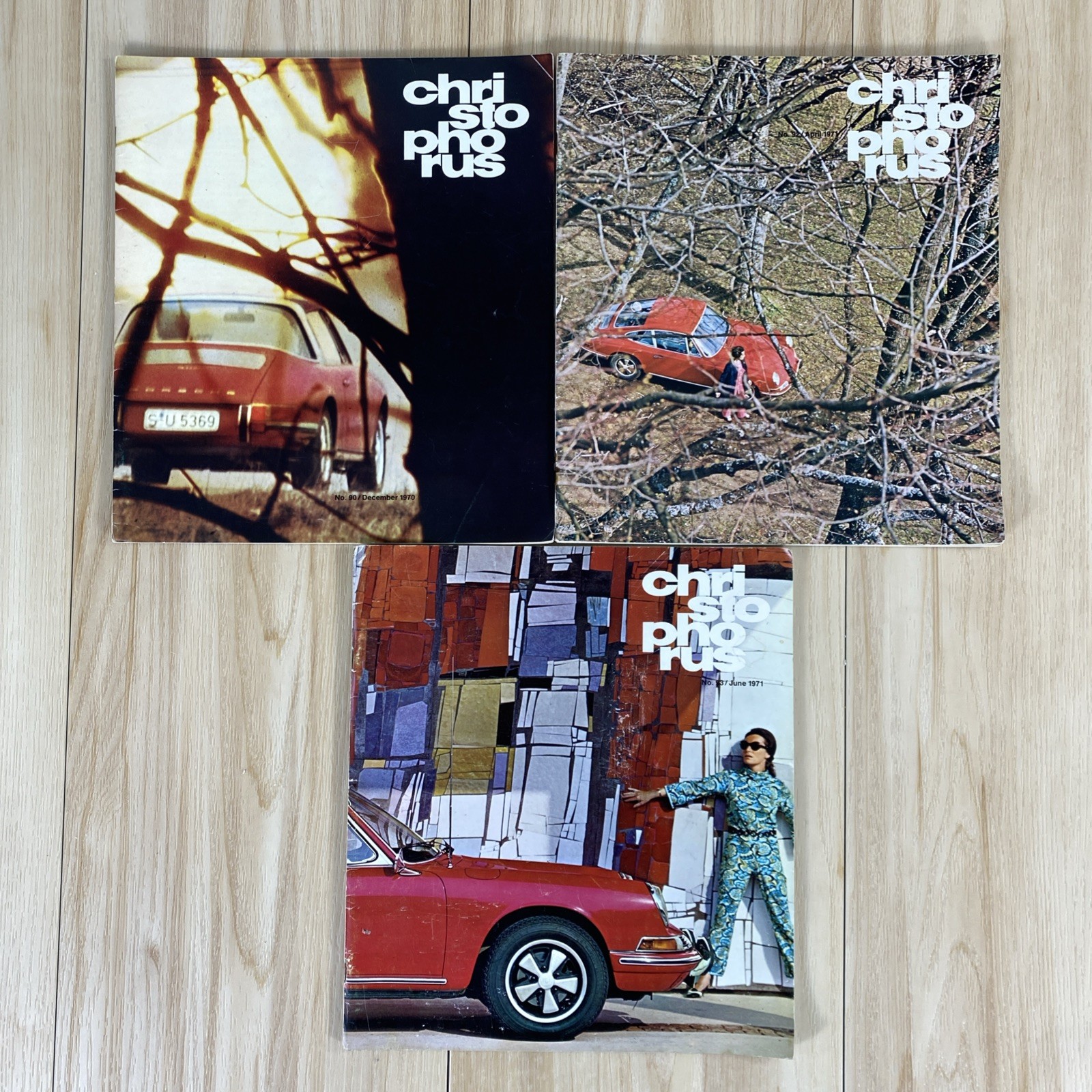 Porsche Christophorus Magazine Lot Of 3 Dec ‘70, April ‘71, June ‘71 Porsche 911