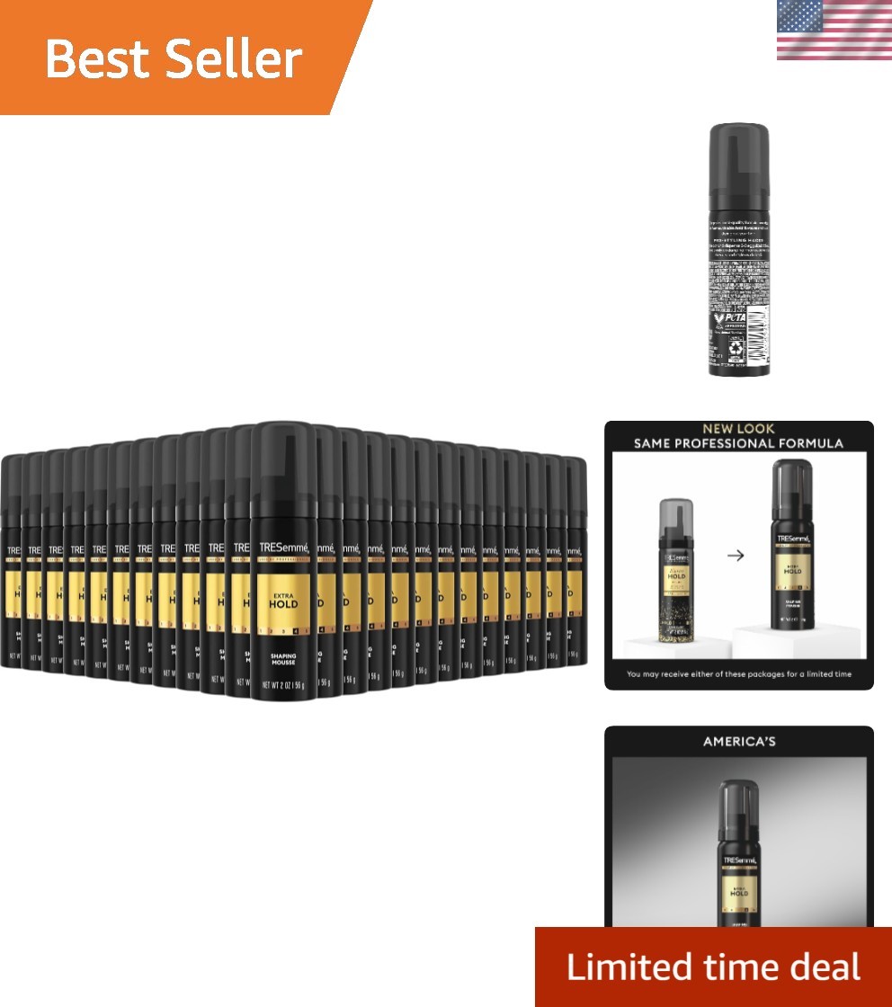 Extra Hold Volumizing Mousse Pack of 24 For All-Day Humidity Resistance 2 oz