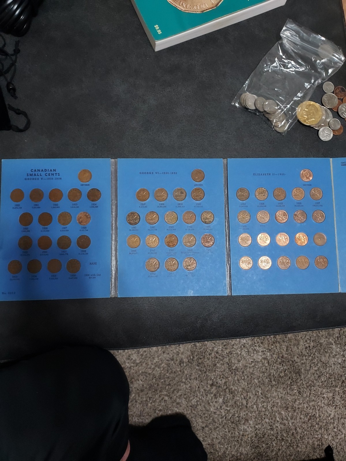Canada Small Cent Collection 1920–1972 Complete Whitman 57coins