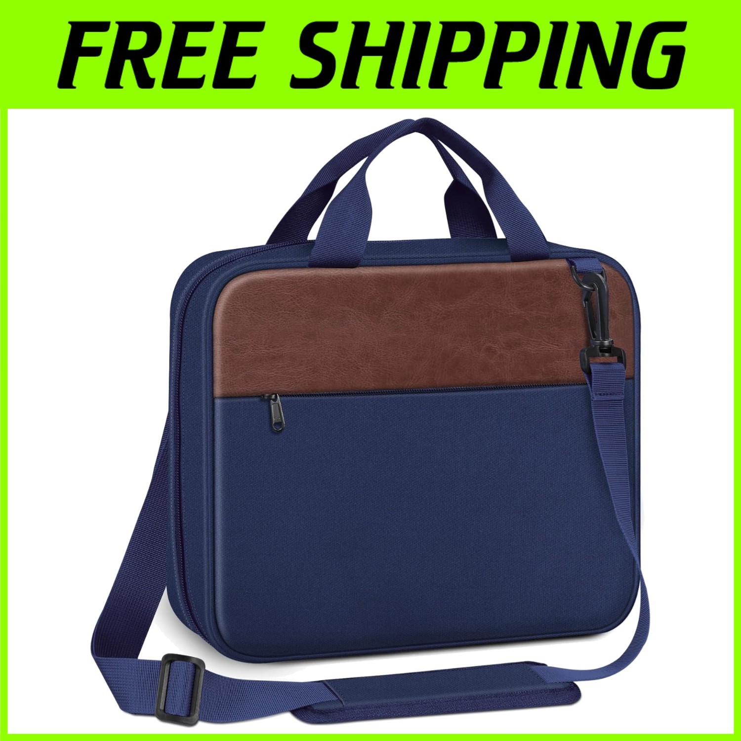 Large Bible Cover with Zippered Pocket and Handle