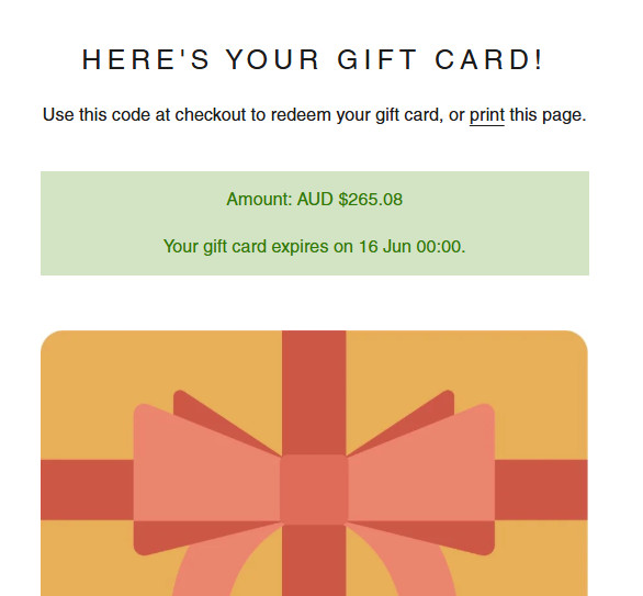 BABYBOO fashion Store Gift Card  $187.00 USD ($265.08 AUD)