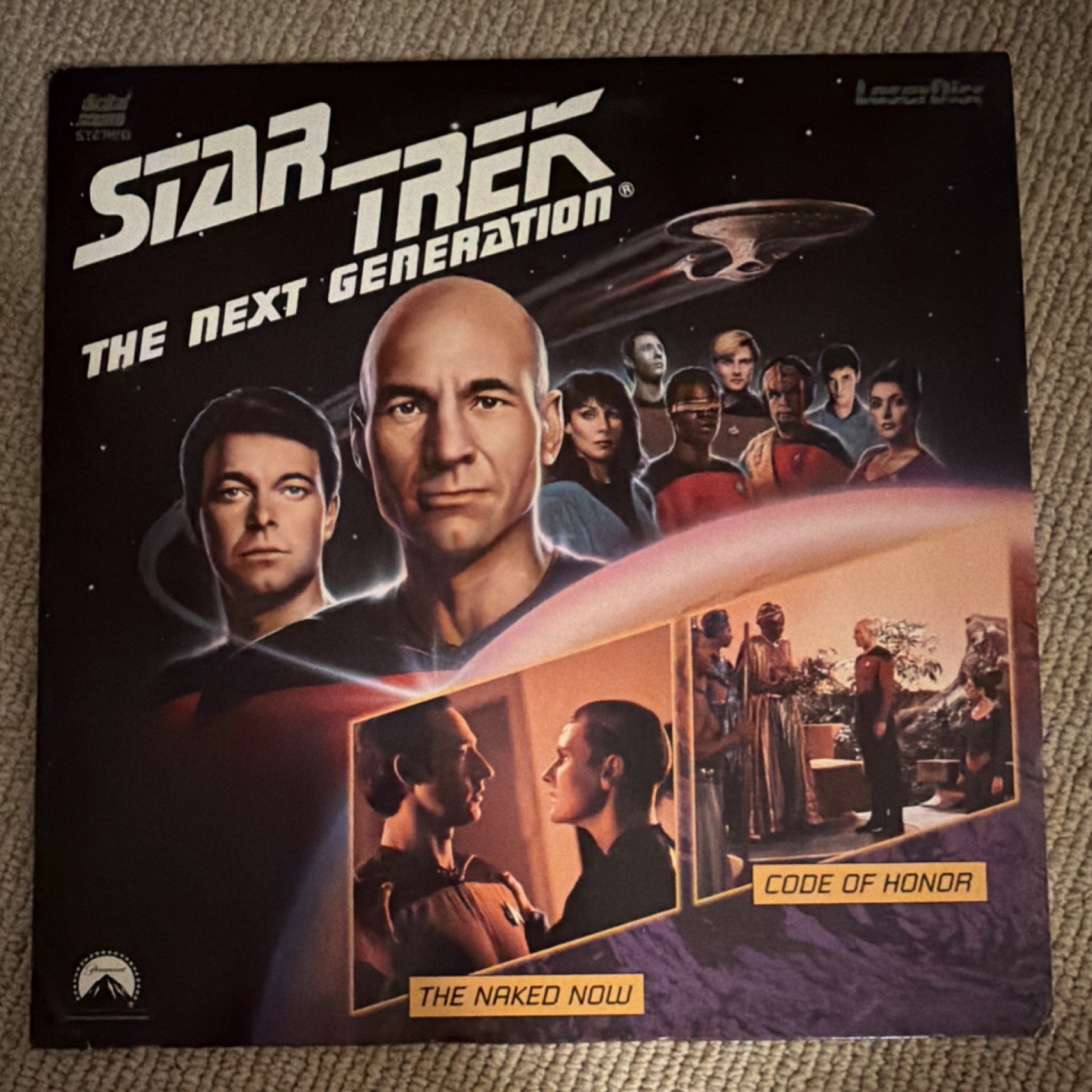 Star Trek: The Next Generation LaserDisc Patrick Stewart Paul Lynch 1987