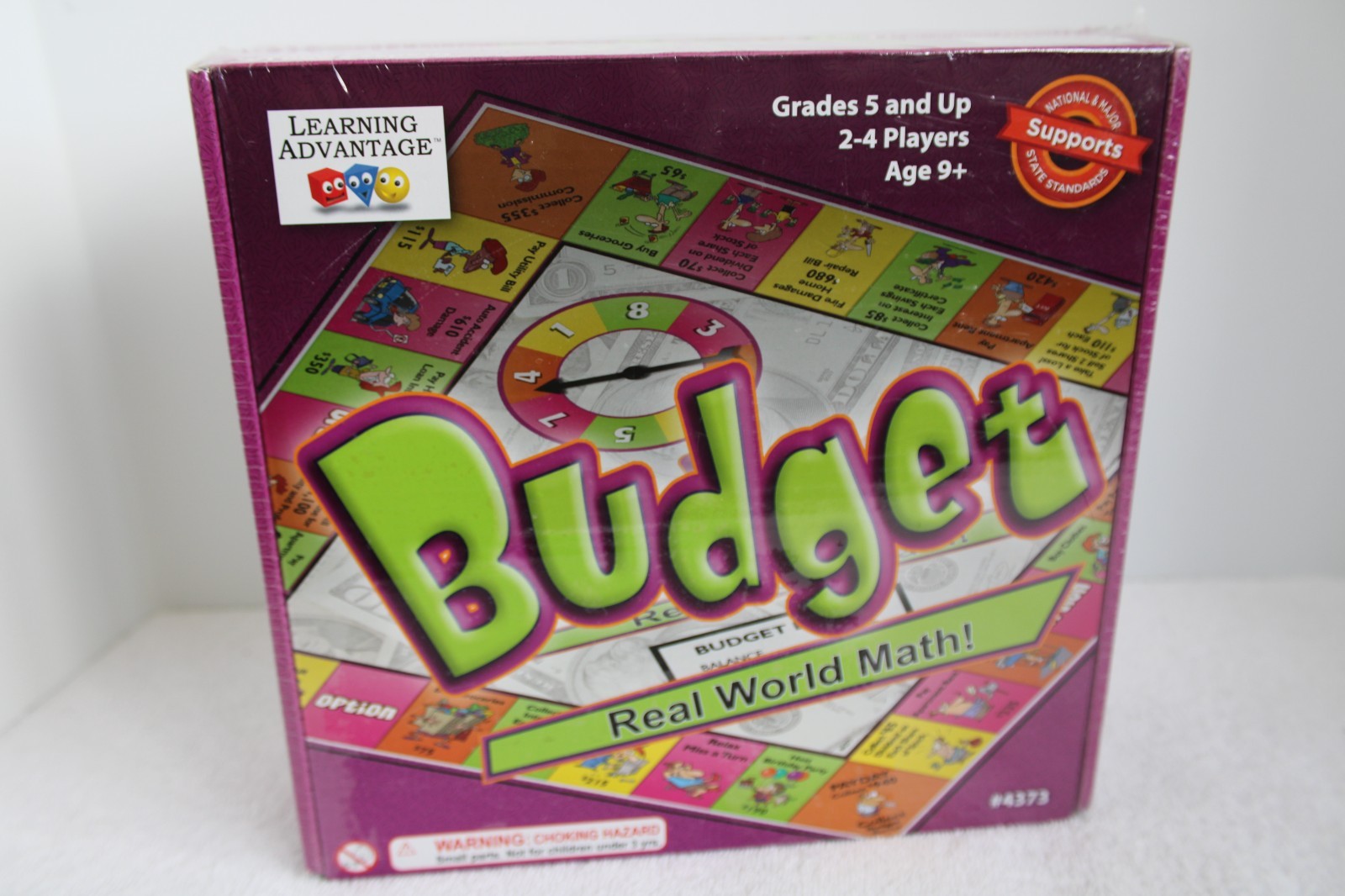 Budget Real World Math Board Game by Learning Advantage # 4373 NEW Sealed
