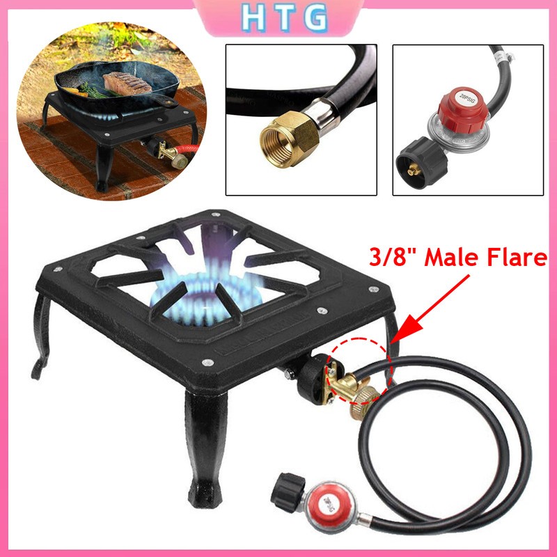 Outdoor BBQ Propane Single Burner Stove Propane Gas Camping LPG Cooker Cooking