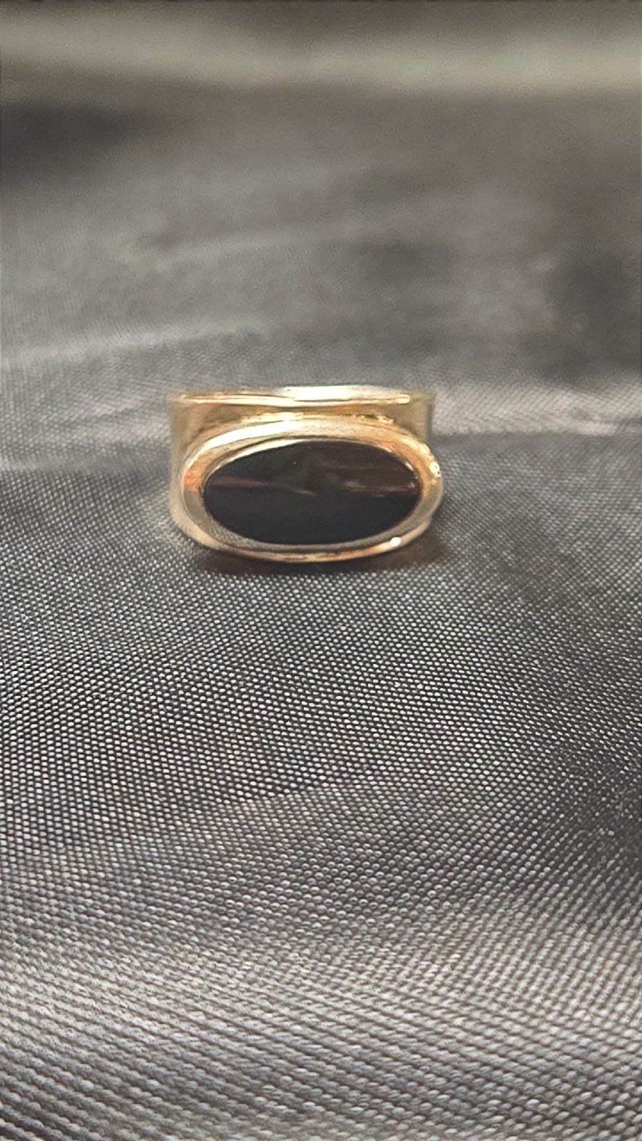 Sterling Silver Vintage Black Onyx Ring Southwestern Boho Signed Stamped