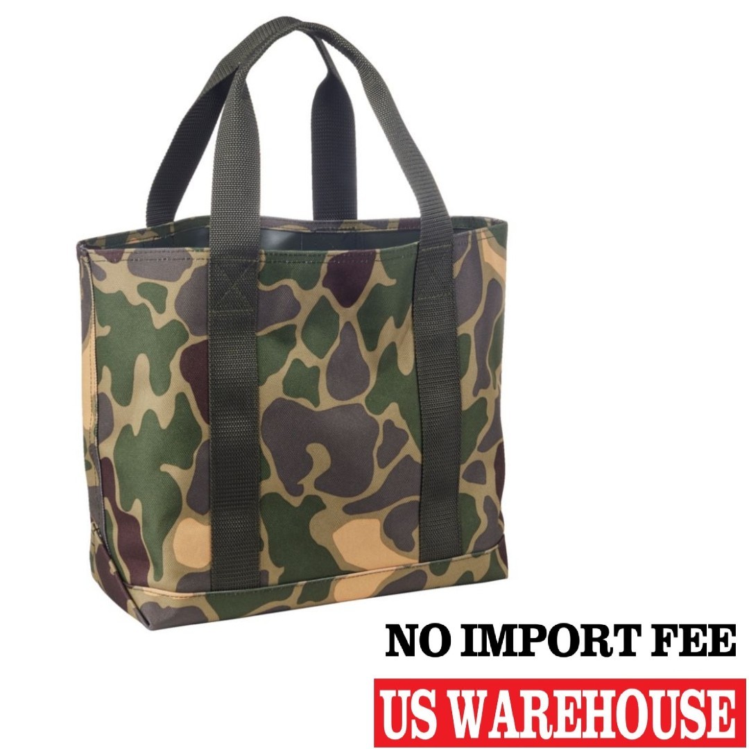 L.L.Bean Open Top Tote Bag Heavy Canvas, Khaki Olive Camo, Medium