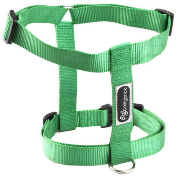LOT OF 10, NEW WHOLESALE  DOG NYLON HARNESSES  SIZE MEDIUM  COLOR GREEN