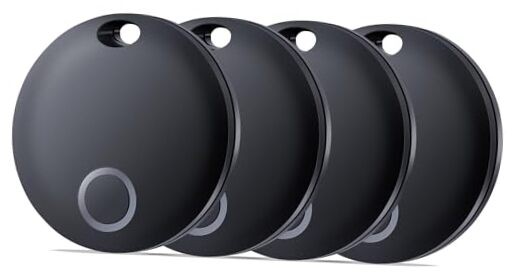 Bluetooth Tracker for Air - Bluetooth - 4 Pack - Black - Apple Find My