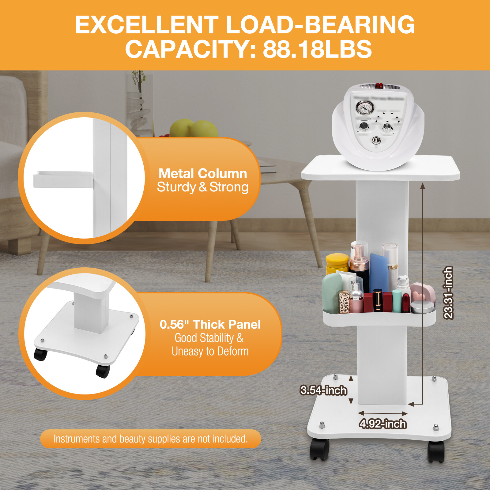 Organizer Stand Rolling Trolley Cart  SPA Beauty Salon Storage Equipment Machine