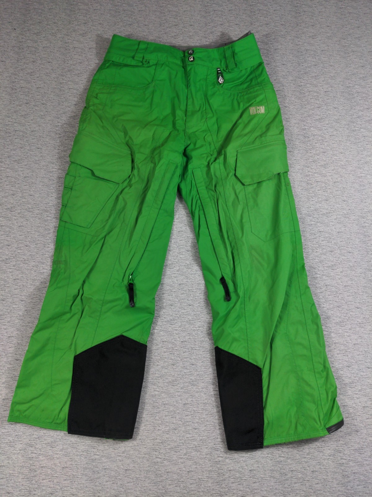 Volcom Nimbus Snow pants Men Size XS Green Insulated 15K Waterproof Snowboard