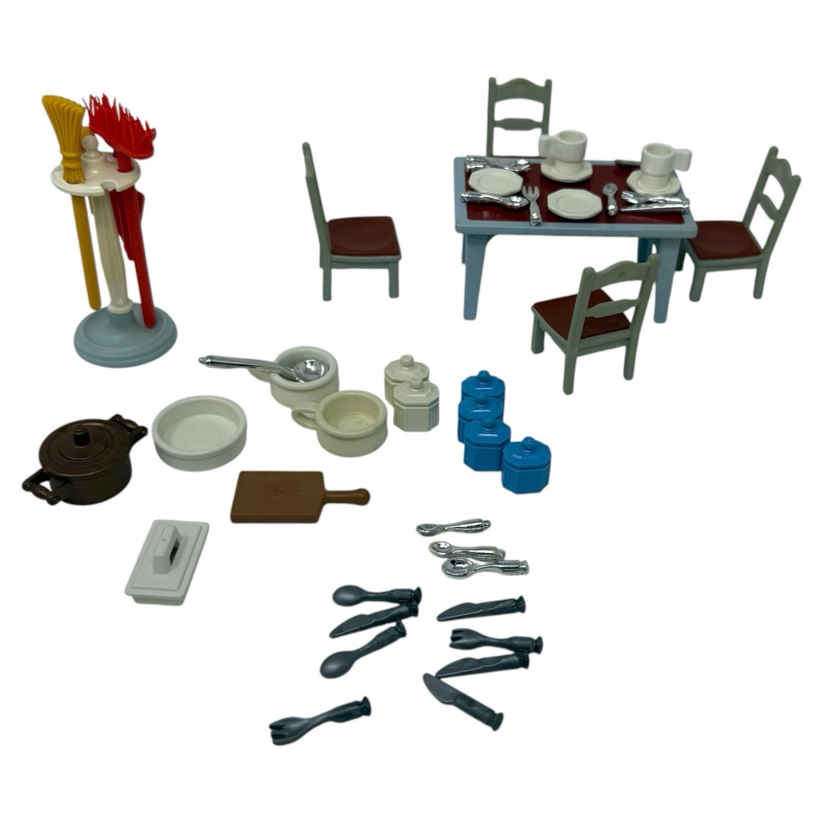 Playmobil 5300 5322 Victorian Mansion KITCHEN Replacement Pieces Table Chair Pot