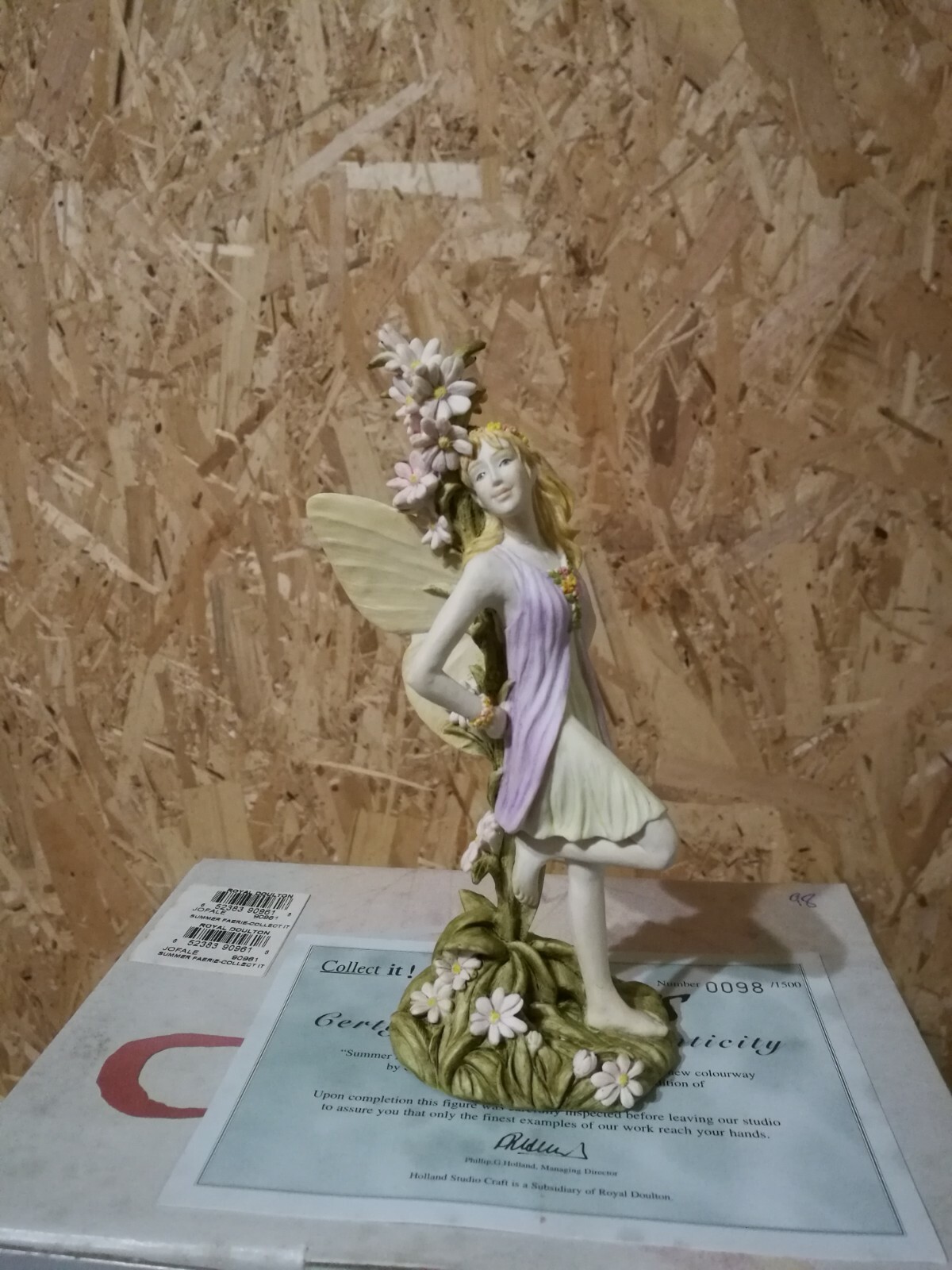 Holland Studio Limited Edition 98/1500 Summer Dream Jenny Oliver's Faeries Fairy