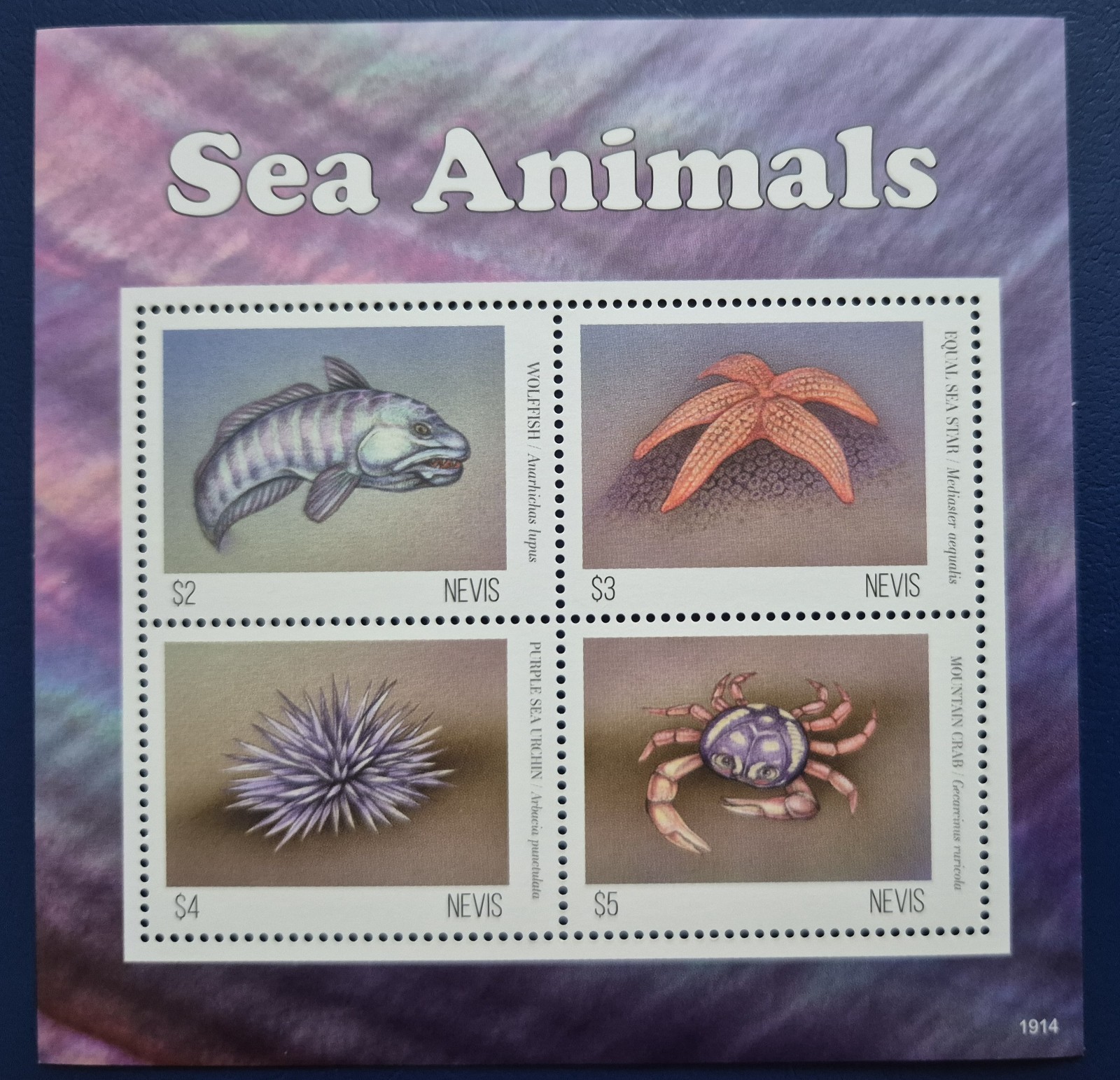 Nevis 2020 Marine Life - Sea Animals / 4v ms