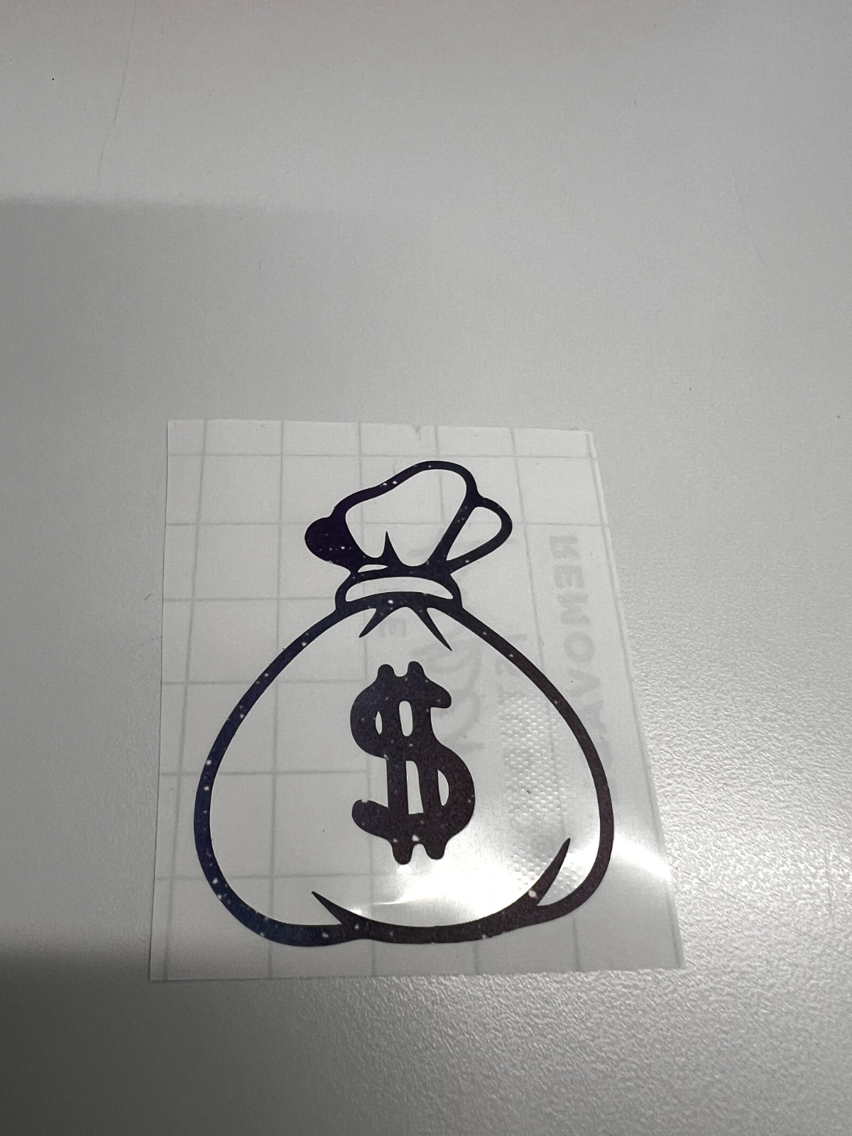 Vinyl Decal Sticker Waterproof Car Window Laptop Wall Graphic black money bag