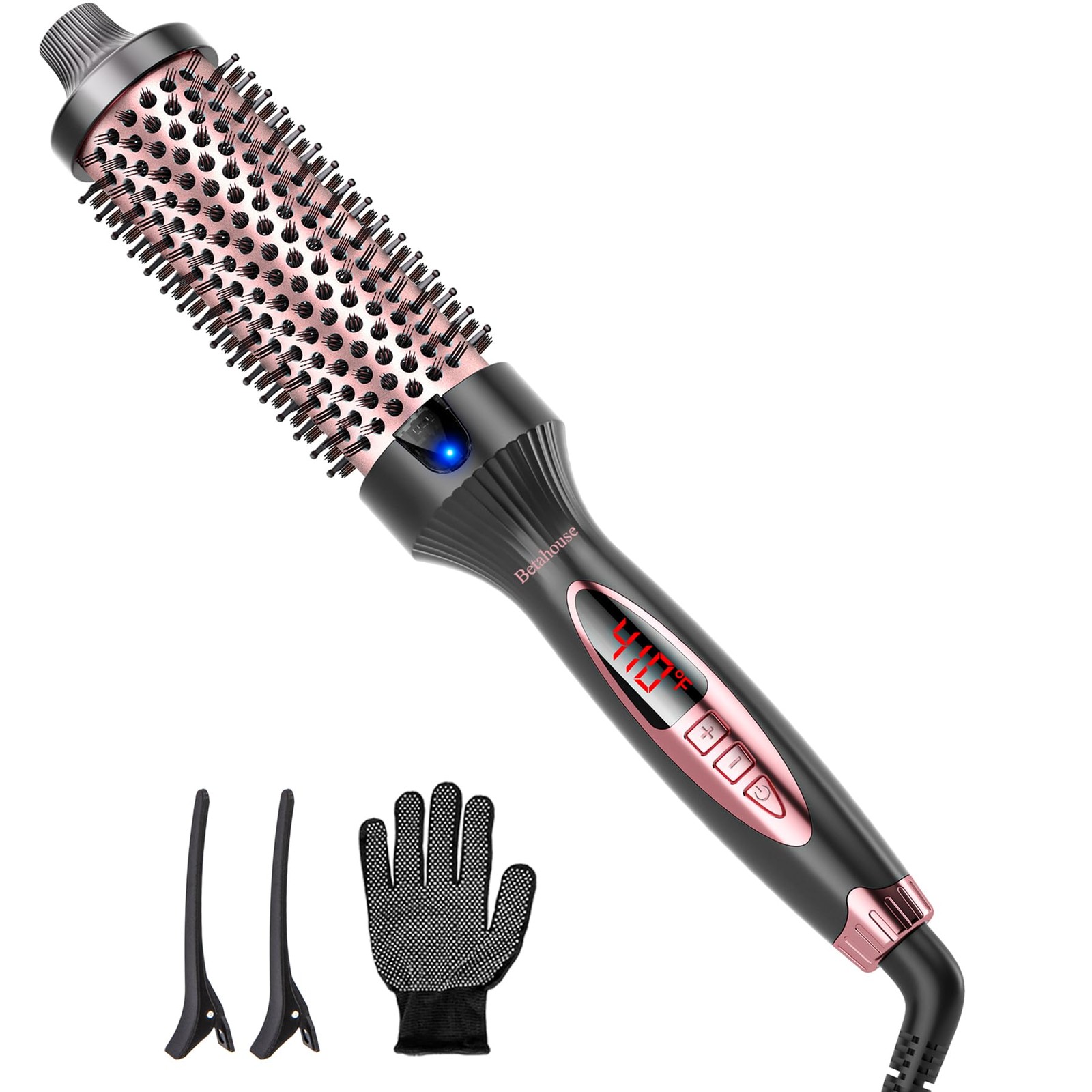 Thermal Brush Curling Iron Brushes 1.5 Inch Heated Round Blowout 5 Temp