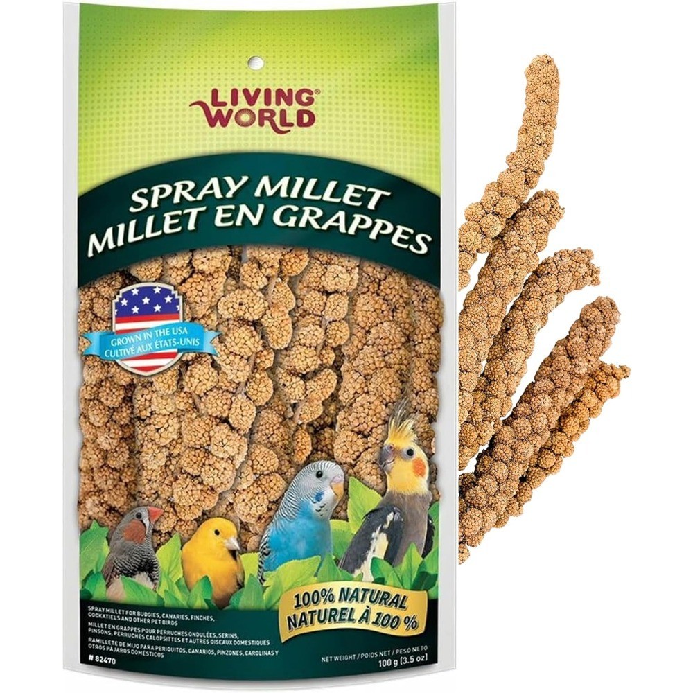 Millet Spray for Birds 3.5 Oz Premium Treat for Budgies Canaries Finches