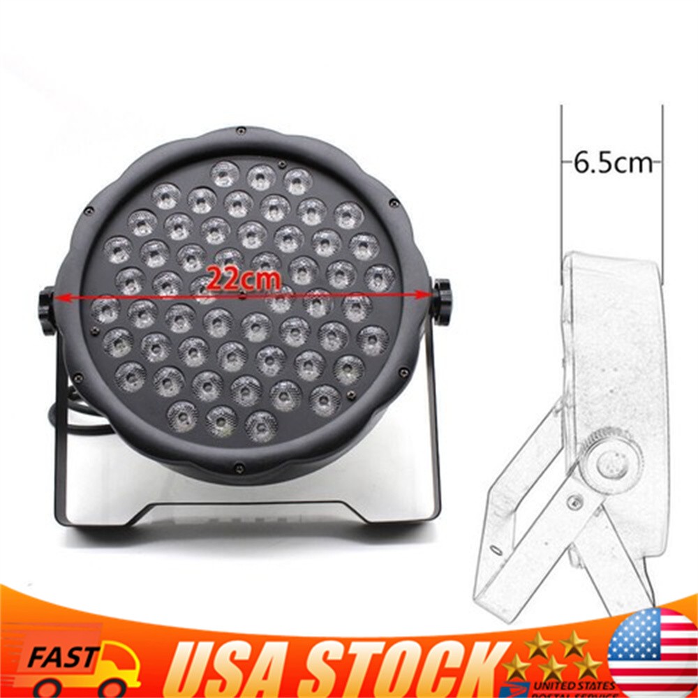 New 54 LED RGBW Stage PAR 64 Light 162W Party Lighting DMX DJ Show Strobe light