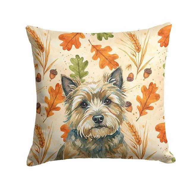 Carolines Treasures WDK7756PW1414 14 x 14 in. Cairn Terrier Heirloom Fall Thr...