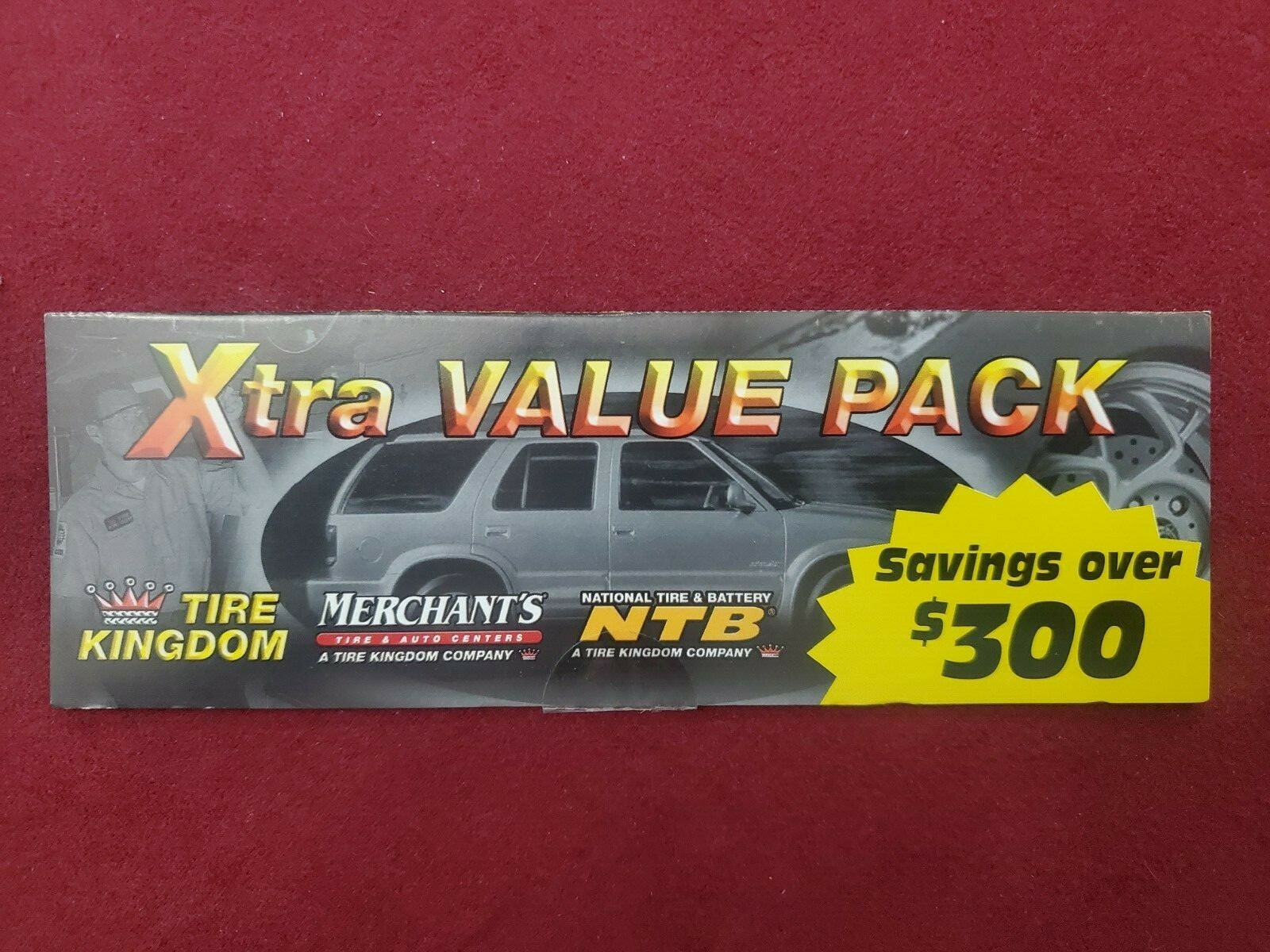 AUTOMOTIVE TIRE KINGDOM, MERCHANTS, NTB COUPON BOOKLET OIL CHANGE FLAT REPAIR
