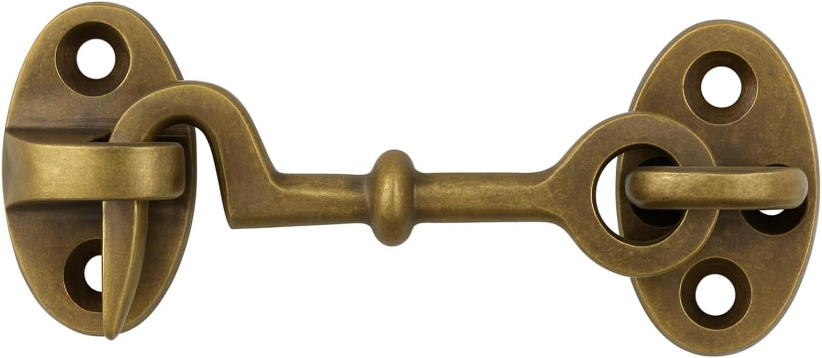 2.75 Inch Solid Brass Cabin Hook Latch � Vintage Antique Finish Hook and Eye For