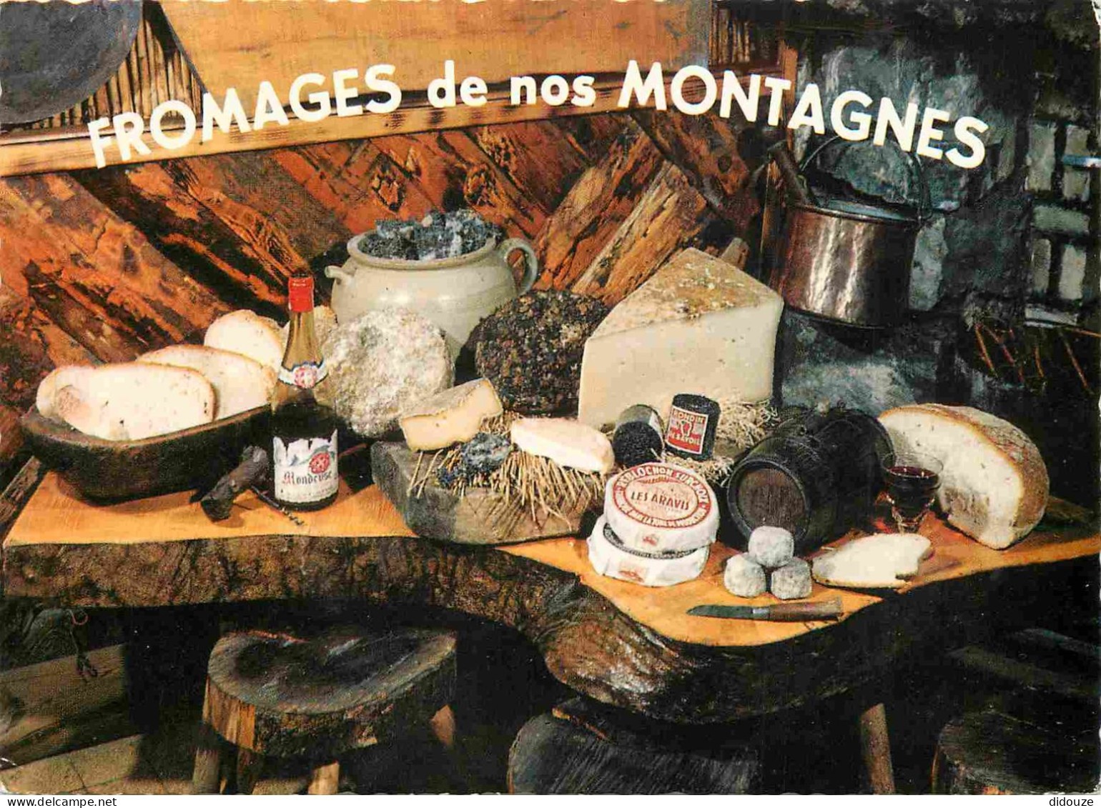 Postcard - Crafts - Cheese - Cheeses - Chees - Cheeses de nos mon