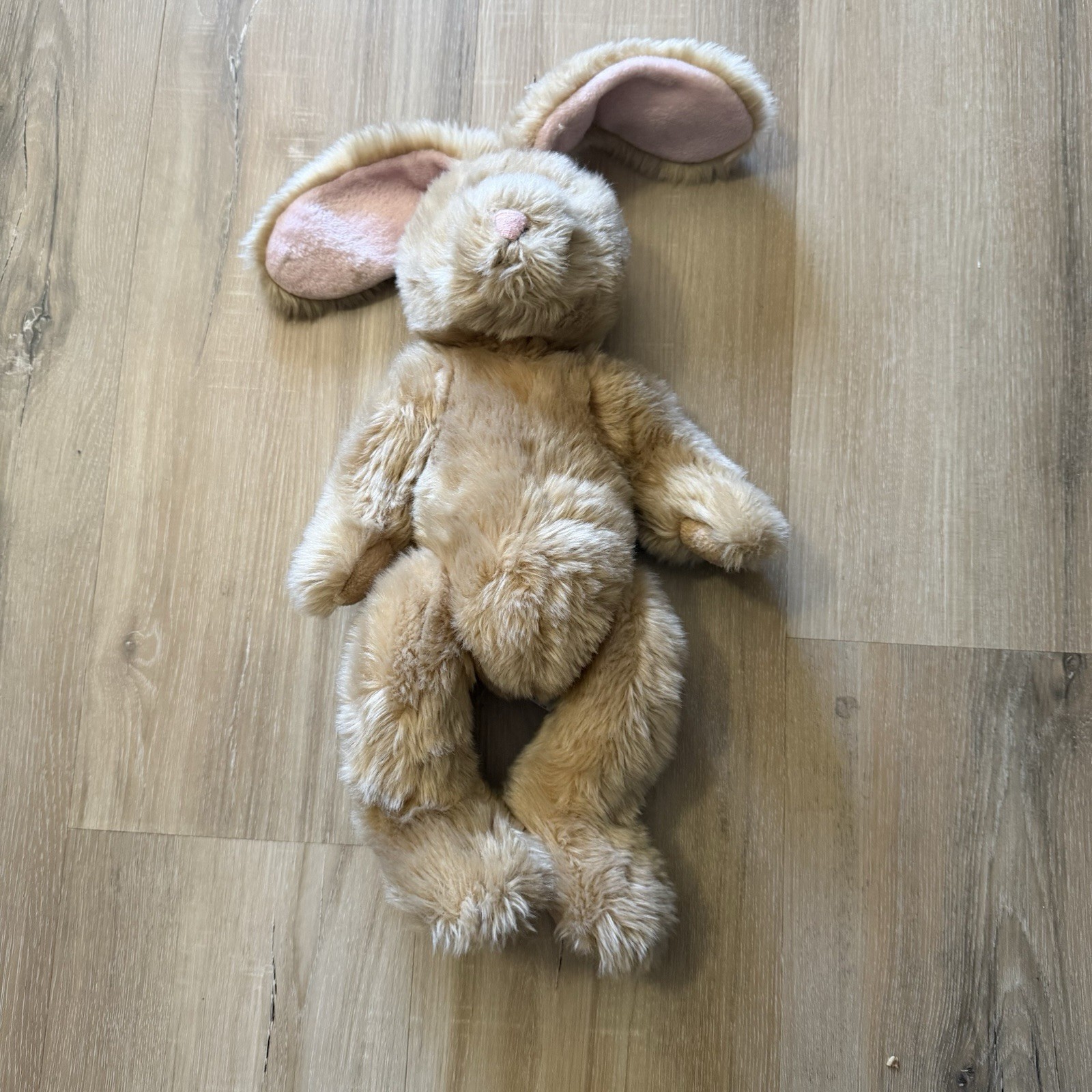Vintage 1998 G.A.C Light Brown Bunny Rabbit with Movable Arms and Legs Plush Toy