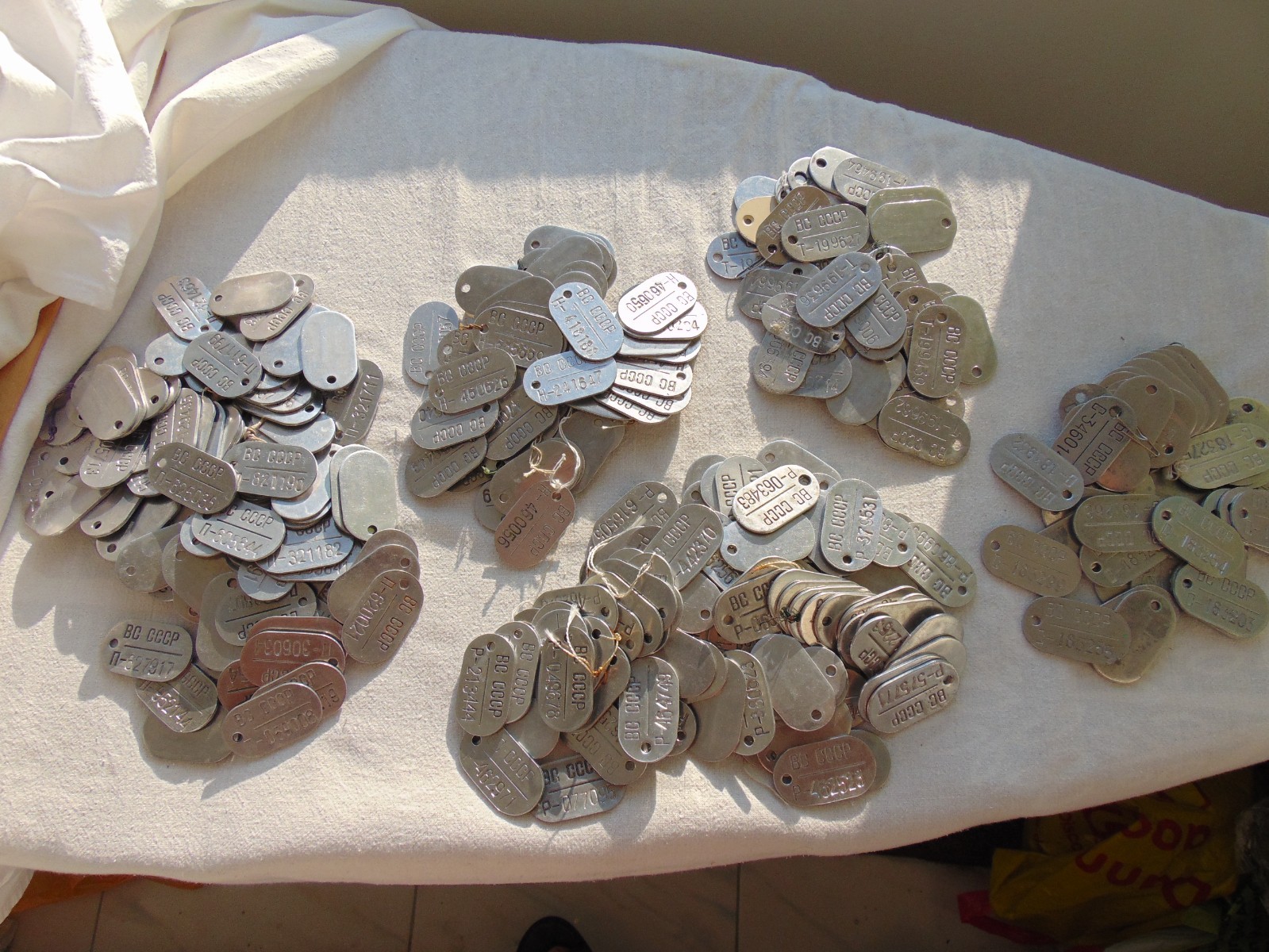 Personal dog tags for Soviet officers. Worn around the neck. USSR Army.