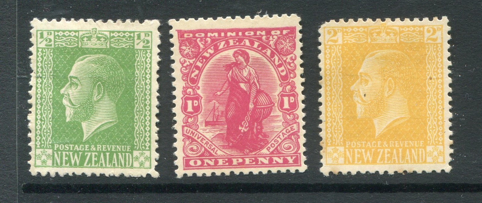 New Zealand #176-178 George V Short Set [Mint Hinged]
