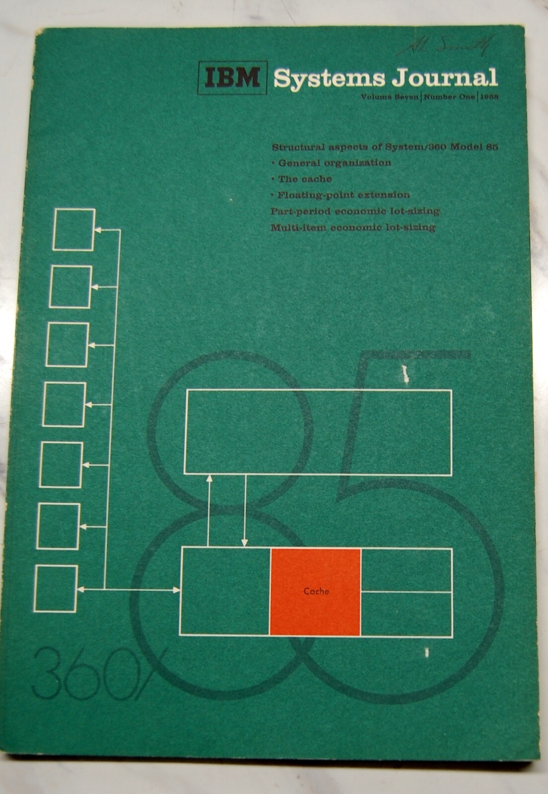 Vintage IBM System Journal (Volume 7) (Number 1) 1968