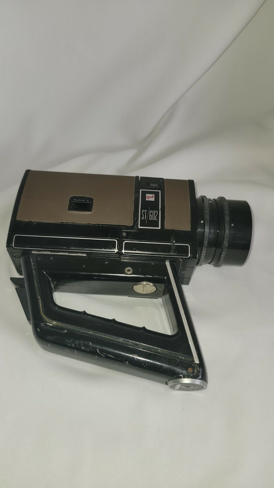 Vintage GAF ST/602 Super 8 Movie Camera Brown Black Untested Display Decor