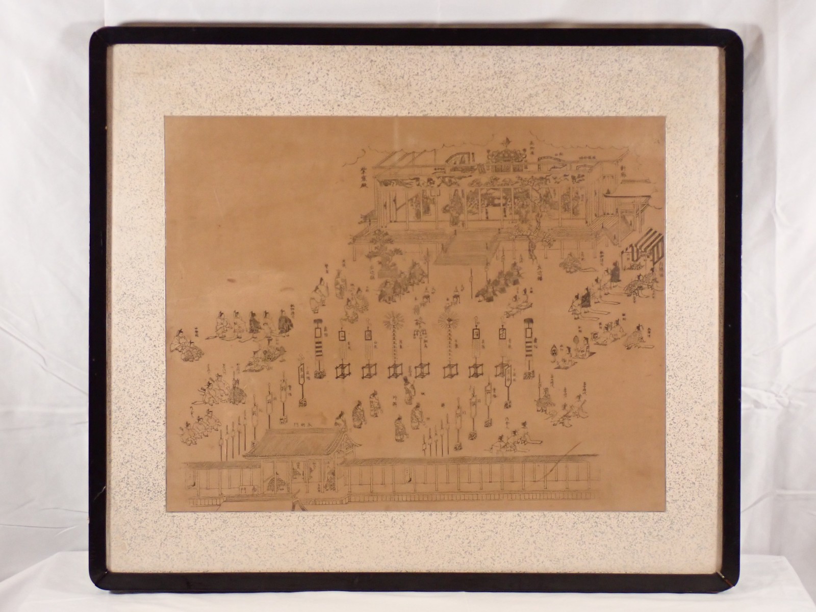 [Old Paper] Japanese Imperial Print: "Enthronement Ceremony at Shishinden Hall