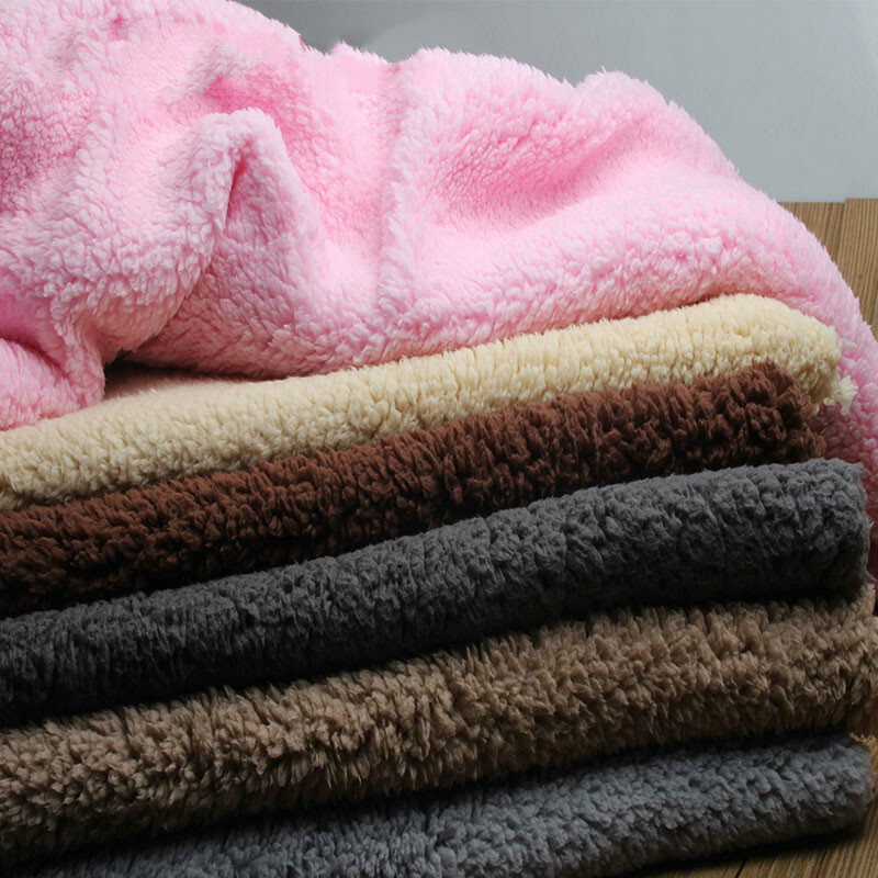 Sherpa Berber Faux Fleece Fabric Plush Apparel Lining Material Crafts By Metre