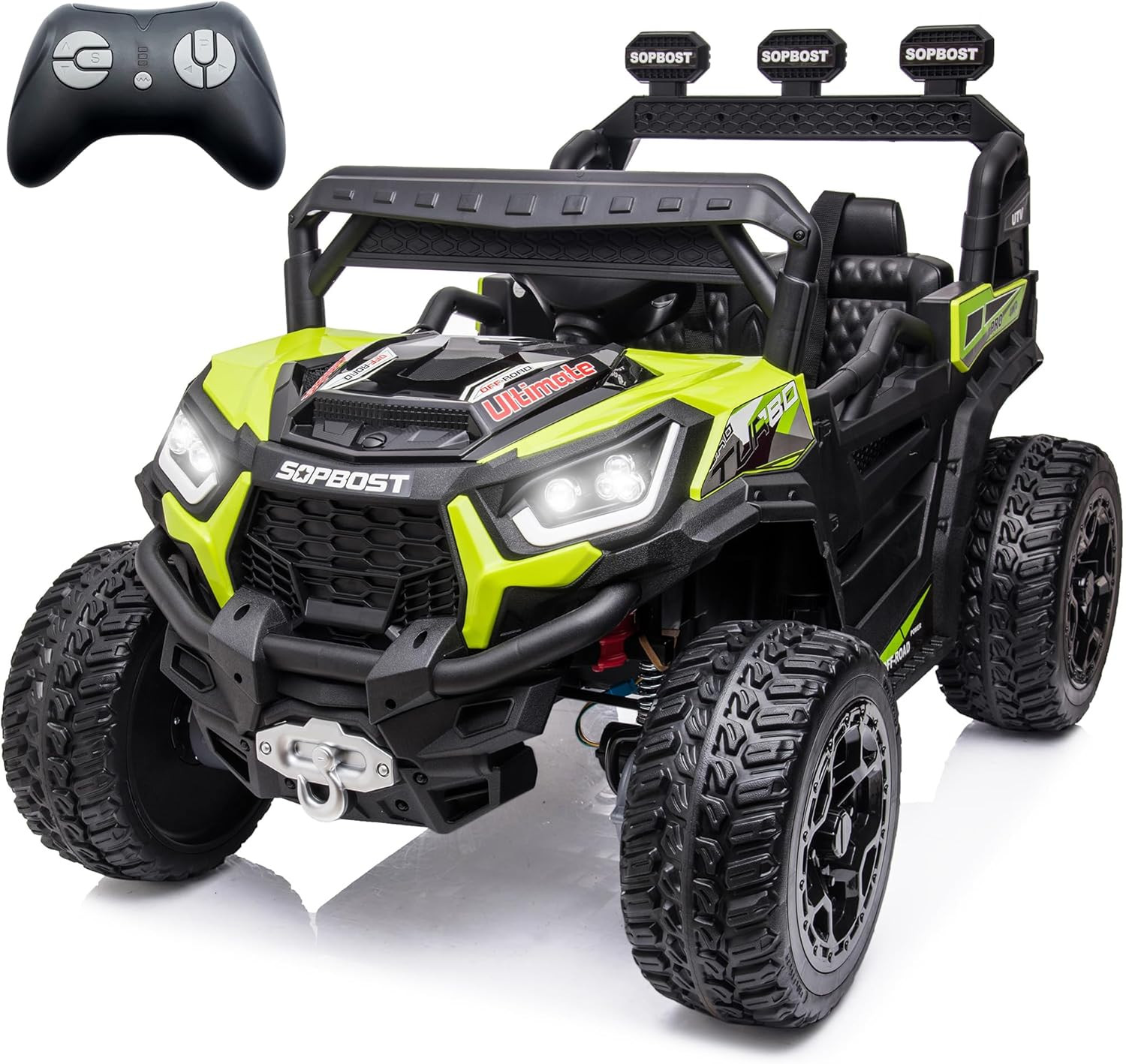24V Ride on Car with Remote Control 4X4 Battery Powered 4 Wheels Ride on Toy for